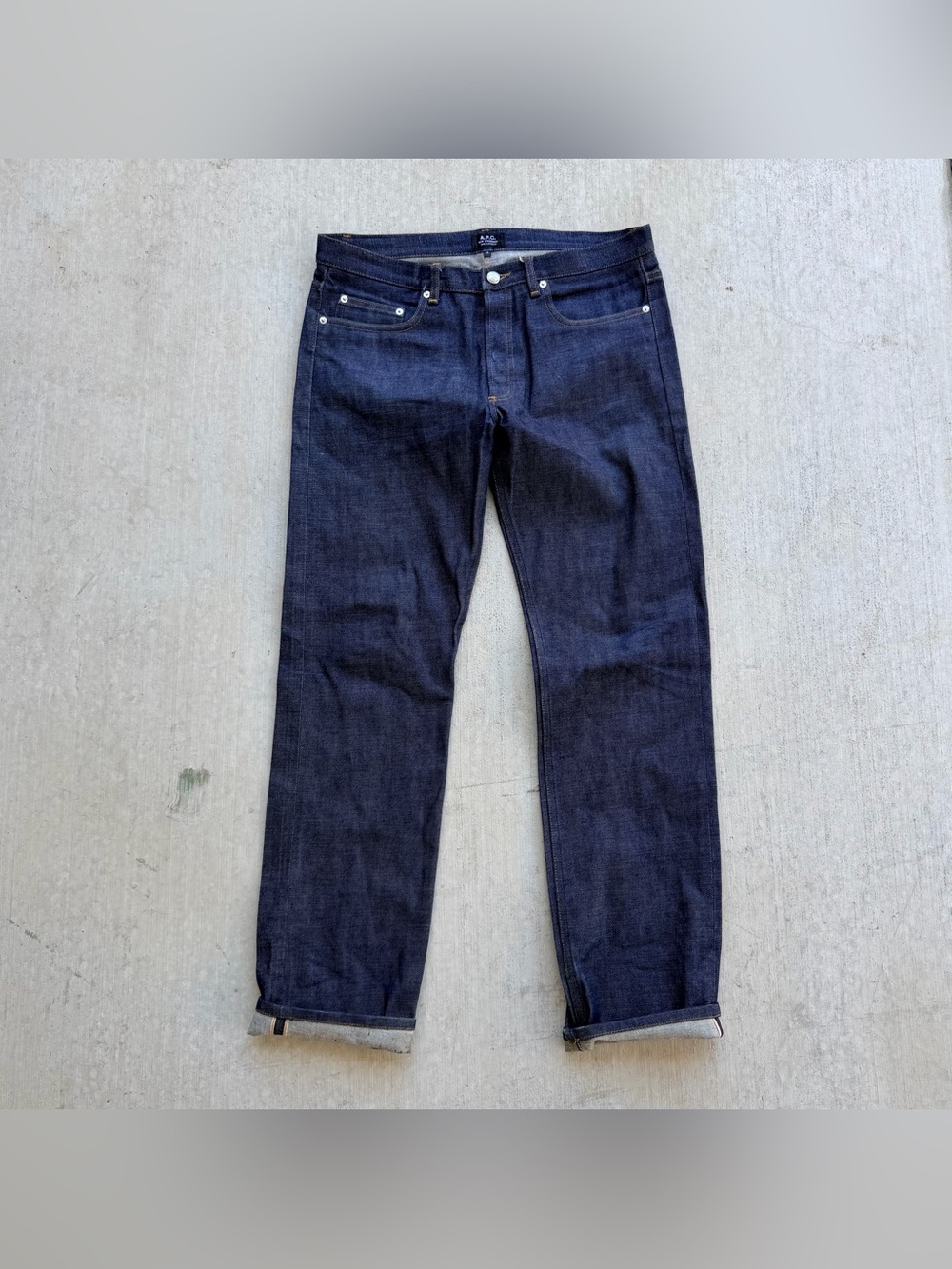 APC New Standard Selvedge Jeans Straight Raw Size 33 Classique